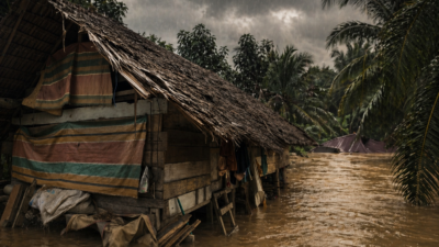 Rumah Hanyut Diterjang Banjir, Lansia Di Aceh Utara Masih Menunggu Janji