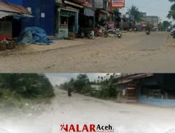 Potret Jalan Rusak di Kecamatan Coet Girek-Aceh Utara Yang Tak kunjung Diperbaiki