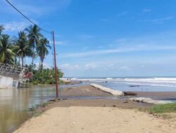Banjir Rob Rendam Ratusan Rumah di Pesisir Aceh Utara, Jalan Antardesa Amblas Warga Bertahan di Tengah Ancaman Abrasi