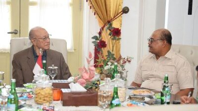Terima Kunjungan Kaposwil PRR, Wali Nanggroe Aceh Minta Penanganan Menyeluruh Aceh Pasca Bencana