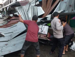 Angin Kencang Terjang Samudera Aceh Utara, Sejumlah Bangunan Dilaporkan Rusak