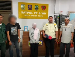Lagi Asyik Open BO, Pasangan Bukan Mahram Disergap Tim Kalong di Banda Aceh