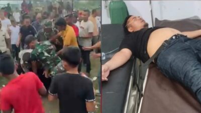 Breaking News! Melerai Kericuhan Laga Sepak Bola, Wartawan Aceh Utara Diduga Jadi Korban Pemukulan Dua Oknum TNI di Lapangan Bumigas Tanah Luas