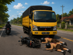 ‎Kecelakaan Maut di Aceh Utara, Dua Pelajar Tewas Terlindas Truk