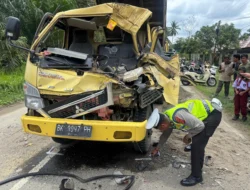Kecelakaan Maut di Aceh Utara, Dump Truck Hantam Fuso, 1 Orang Tewas