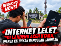 Internet Lelet di Landeng Aceh Utara, Warga Keluhkan Gangguan Jaringan